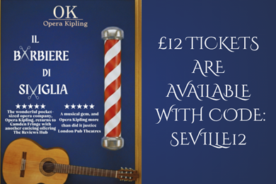 £12 tickets for Barber of Seville