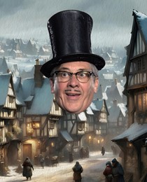 Count Arthur Strong is Charles Dickens in 'A Christmas Carol'