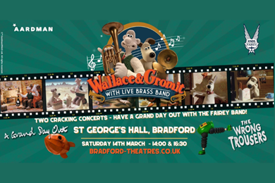 Wallace and Gromit with Live Brass Band